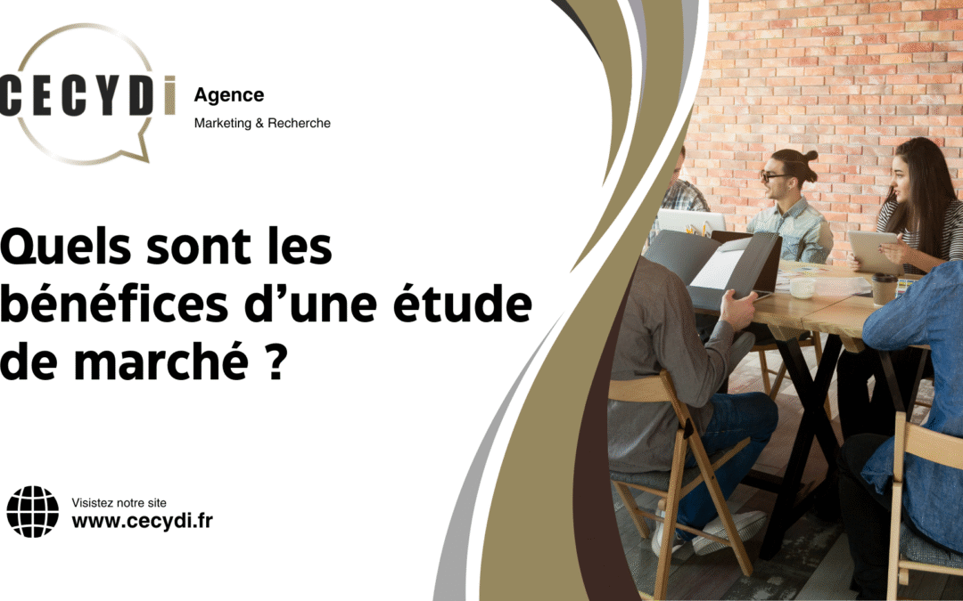 Quels sont les bénéfices d’une étude de marché ?